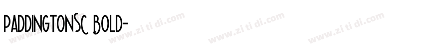 PaddingtonSC Bold字体转换